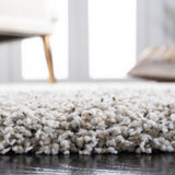 Safavieh Hudson Shag 4'-0" x 6'-0" Rug in Ivory / Grey