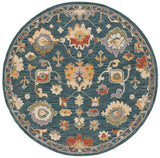 Safavieh Metro 6'-0" x 6'-0" Rug in Dark Grey / Red