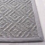 Safavieh Natural Fiber 6'-0" x 9'-0" Rug in Light Grey / Grey