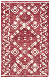 Safavieh Abstract 4'-0" x 6'-0" Rug in Red / Ivory