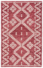 Safavieh Abstract 4'-0" x 6'-0" Rug in Red / Ivory