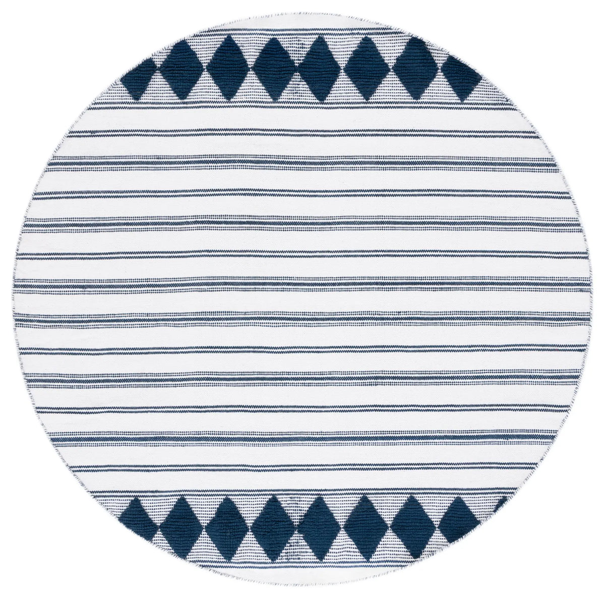 Safavieh Montauk 6'-0" x 6'-0" Rug in Navy / Ivory