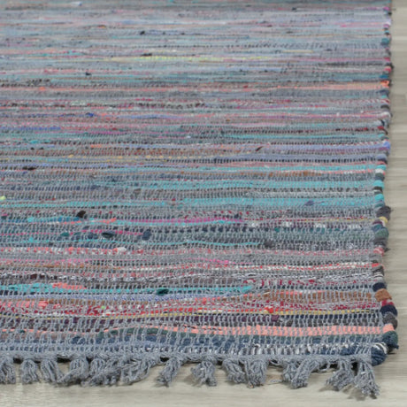 Safavieh Rag Rug 10'-0" x 14'-0" Rug in Aqua / Multi