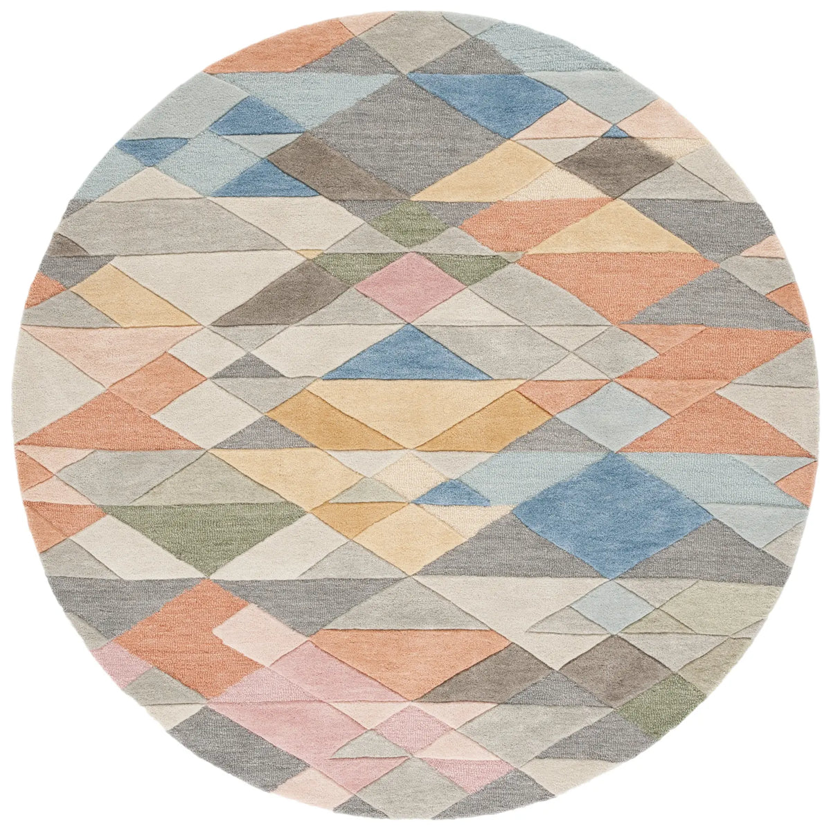 Safavieh Rodeo Drive 5'-0" x 5'-0" Rug in Grey / Blush