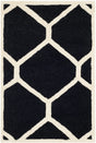 Safavieh Cambridge 2'-0" x 3'-0" Rug in Black / Ivory