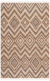 Safavieh Natural Fiber 4'-0" x 6'-0" Rug in Black / Natural