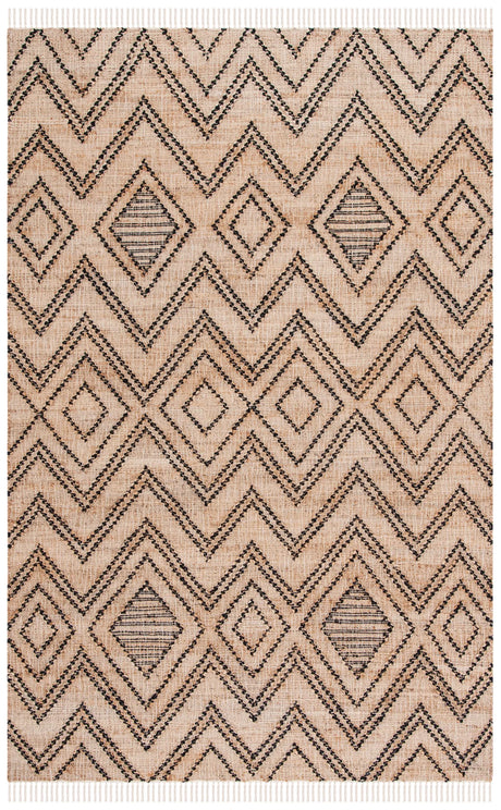 Safavieh Natural Fiber 4'-0" x 6'-0" Rug in Black / Natural