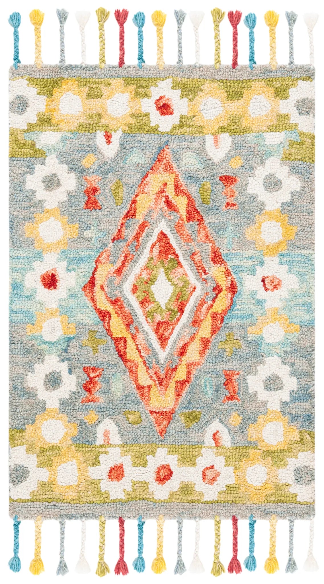 Safavieh Aspen 2'-0" x 3'-0" Rug in Grey / Red