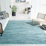 Safavieh Rag Rug 10'-0" x 14'-0" Rug in Turquoise / Multi