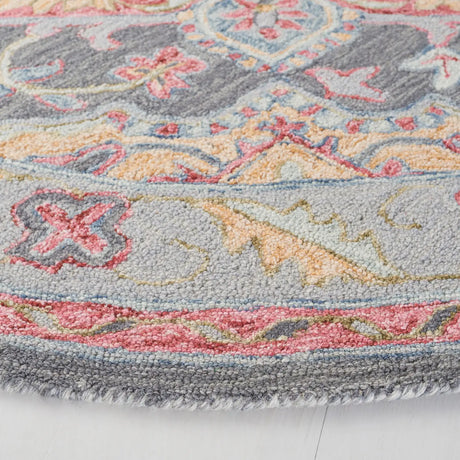 Safavieh Metro 6'-0" x 6'-0" Rug in Grey / Rust