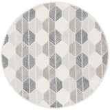 Safavieh Ebony 6'-0" x 6'-0" Rug in Grey / Ivory