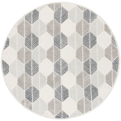 Safavieh Ebony 6'-0" x 6'-0" Rug in Grey / Ivory