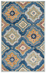Safavieh Suzani 4'-0" x 6'-0" Rug in Navy / Green