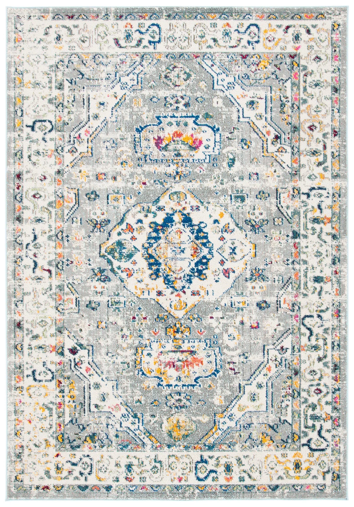 Safavieh Madison 4'-0" x 6'-0" Rug in Grey / Ivory