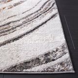 Safavieh Meadow 500 4'-0" x 6'-0" Rug in Light Grey / Black