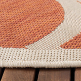 Safavieh Courtyard 5'-3" x 5'-3" Rug in Terracotta