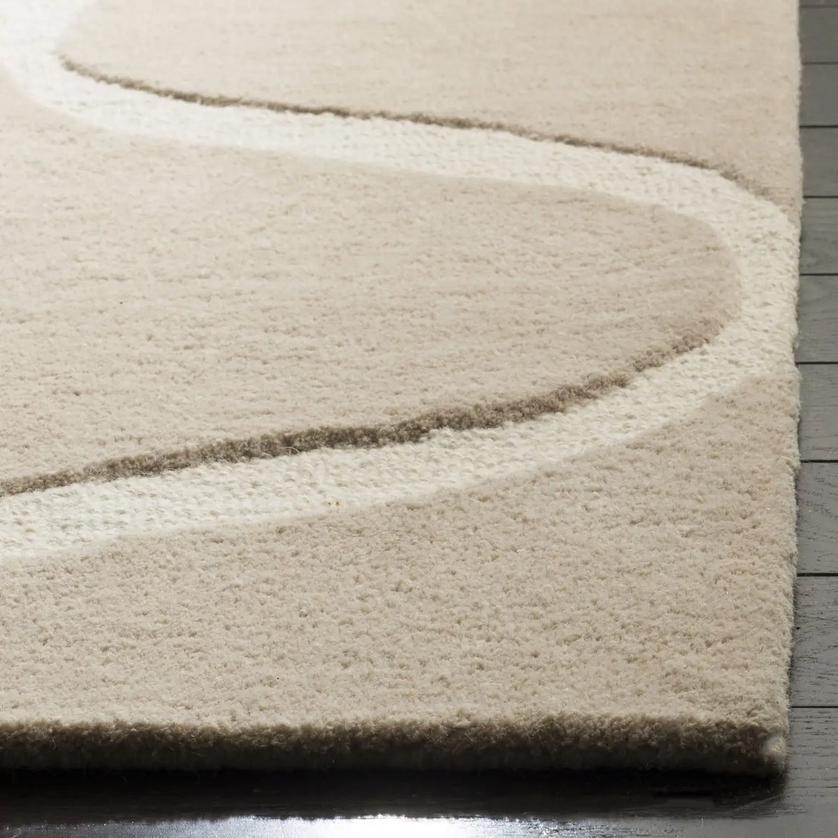 Safavieh Cambridge 4'-0" x 6'-0" Rug in Light Beige / Ivory