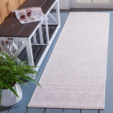 Safavieh Courtyard 2'-3" x 10'-0" Rug in Ivory / Soft Pink