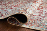 Loloi Wynter Wyn-05 Tomato/Teal Rugs - pile height