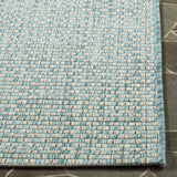 Safavieh Courtyard 5'-3" x 7'-7" Rug in Light Blue / Light Grey