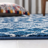 Safavieh Tulum 4'-0" x 6'-0" Rug in Navy / Ivory