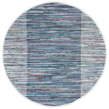 Safavieh Rag Rug 6'-0" x 6'-0" Rug in Purple / Blue