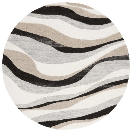 Safavieh Ebony 6'-0" x 6'-0" Rug in Ivory / Grey