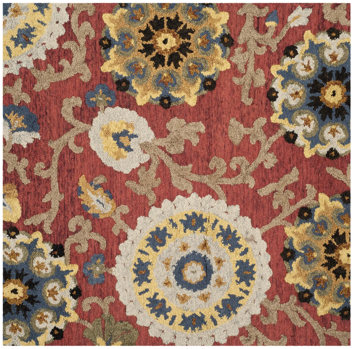 Safavieh Blossom 6'-0" x 6'-0" Rug in Red / Multi