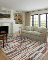 Loloi Levitt Shag Lev-03 Ivory/Sunset Rug - room scene 3