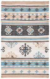 Safavieh Kilim 3'-0" x 5'-0" Rug in Blue / Ivory