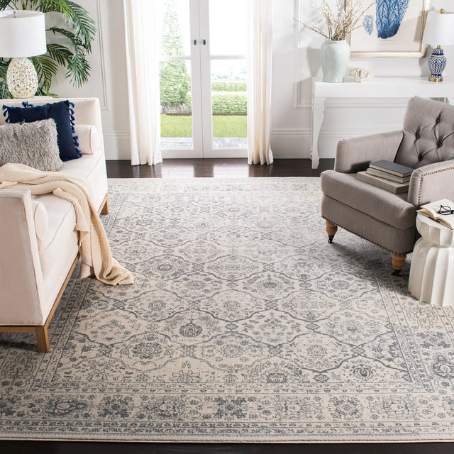 Safavieh Carnegie 8'-0" x 10'-0" Rug in Cream / Dark Grey