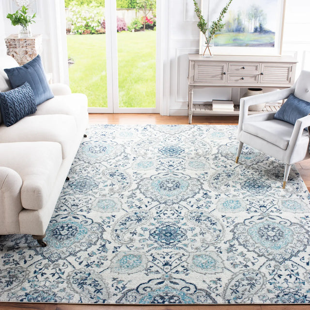 Safavieh Madison 10'-0" x 14'-0" Rug in Cream / Light Grey