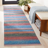Safavieh Montauk 2'-3" x 9'-0" Rug in Blue / Orange