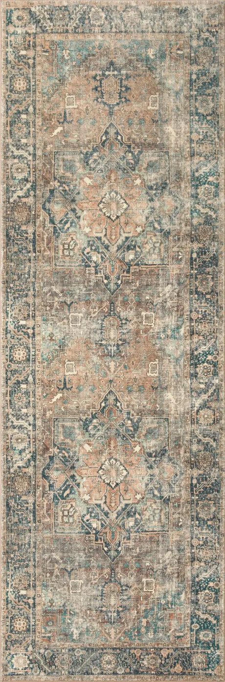 Loloi Margot Mat-02 Terracotta/Lagoon Rugs - runner flat