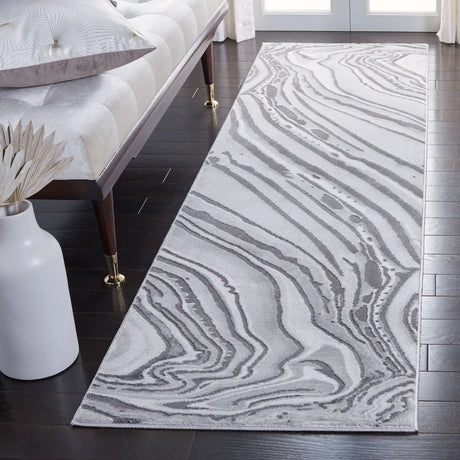 Safavieh Craft 2'-3" x 8'-0" Rug in Light Grey / Grey