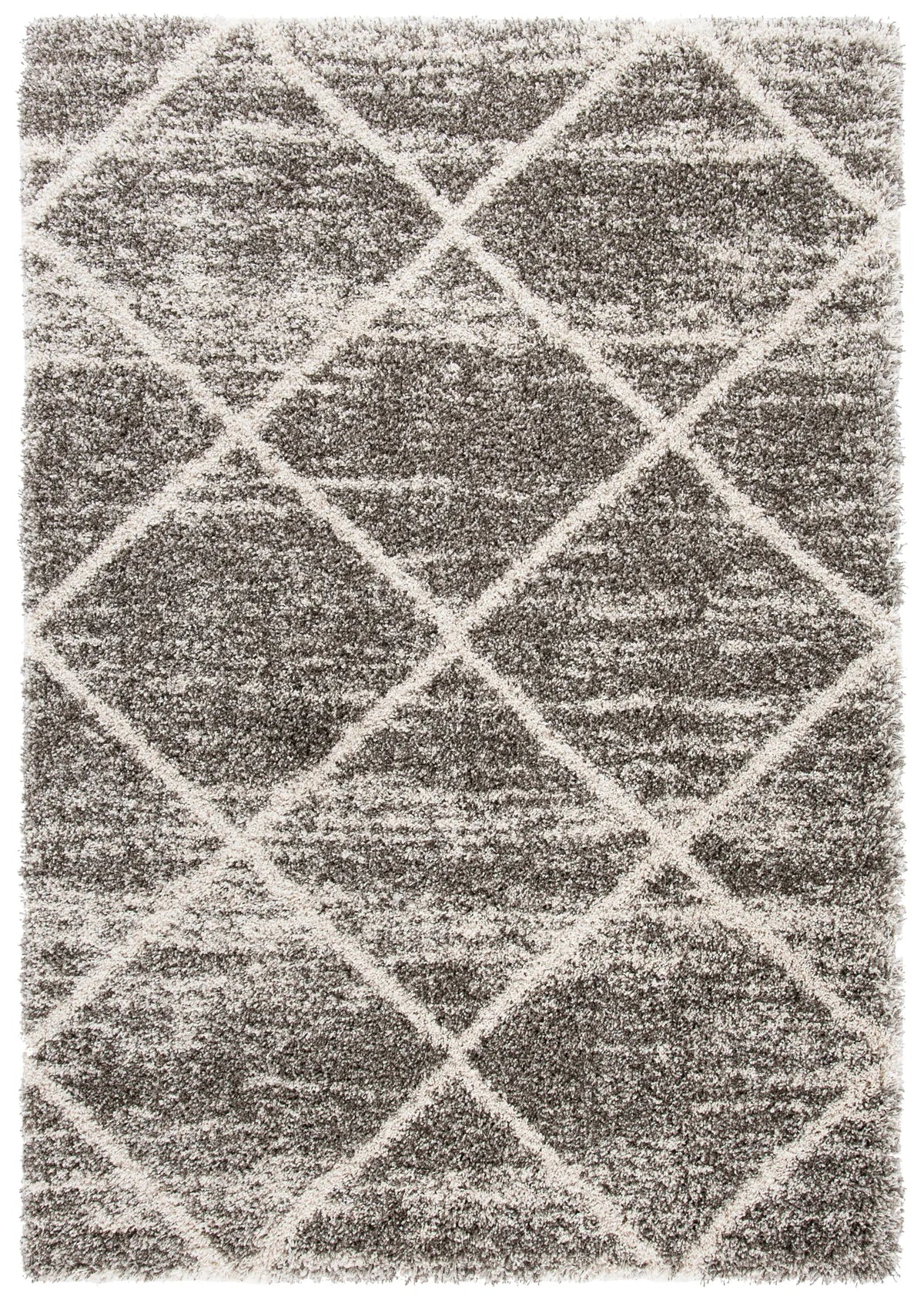 Safavieh Hudson Shag 4'-0" x 6'-0" Rug in Distressed Grey / Ivory