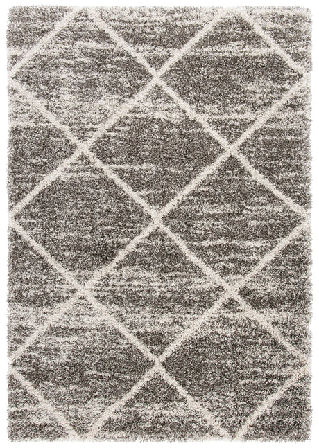 Safavieh Hudson Shag 4'-0" x 6'-0" Rug in Distressed Grey / Ivory