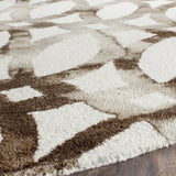 Safavieh Dip Dye 7'-0" x 7'-0" Rug in Ivory / Chocolate