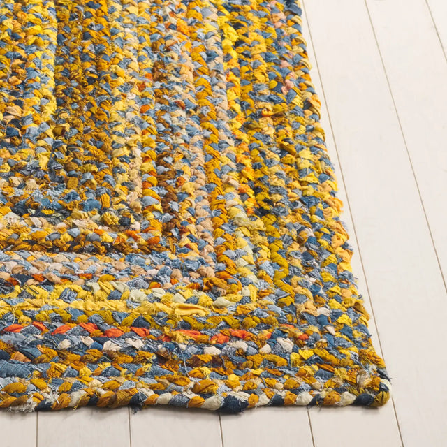 Safavieh Braided 4'-0" x 6'-0" Rug in Yellow / Brown