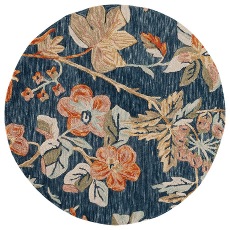 Safavieh Aspen 5'-0" x 5'-0" Rug in Blue / Orange
