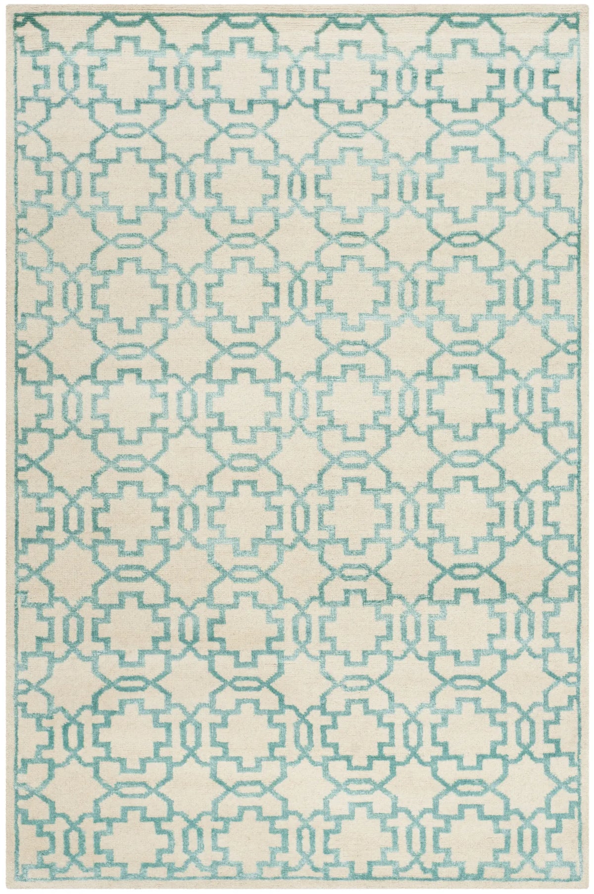 Safavieh Mosaic 4'-0" x 6'-0" Rug in Cream / Aqua