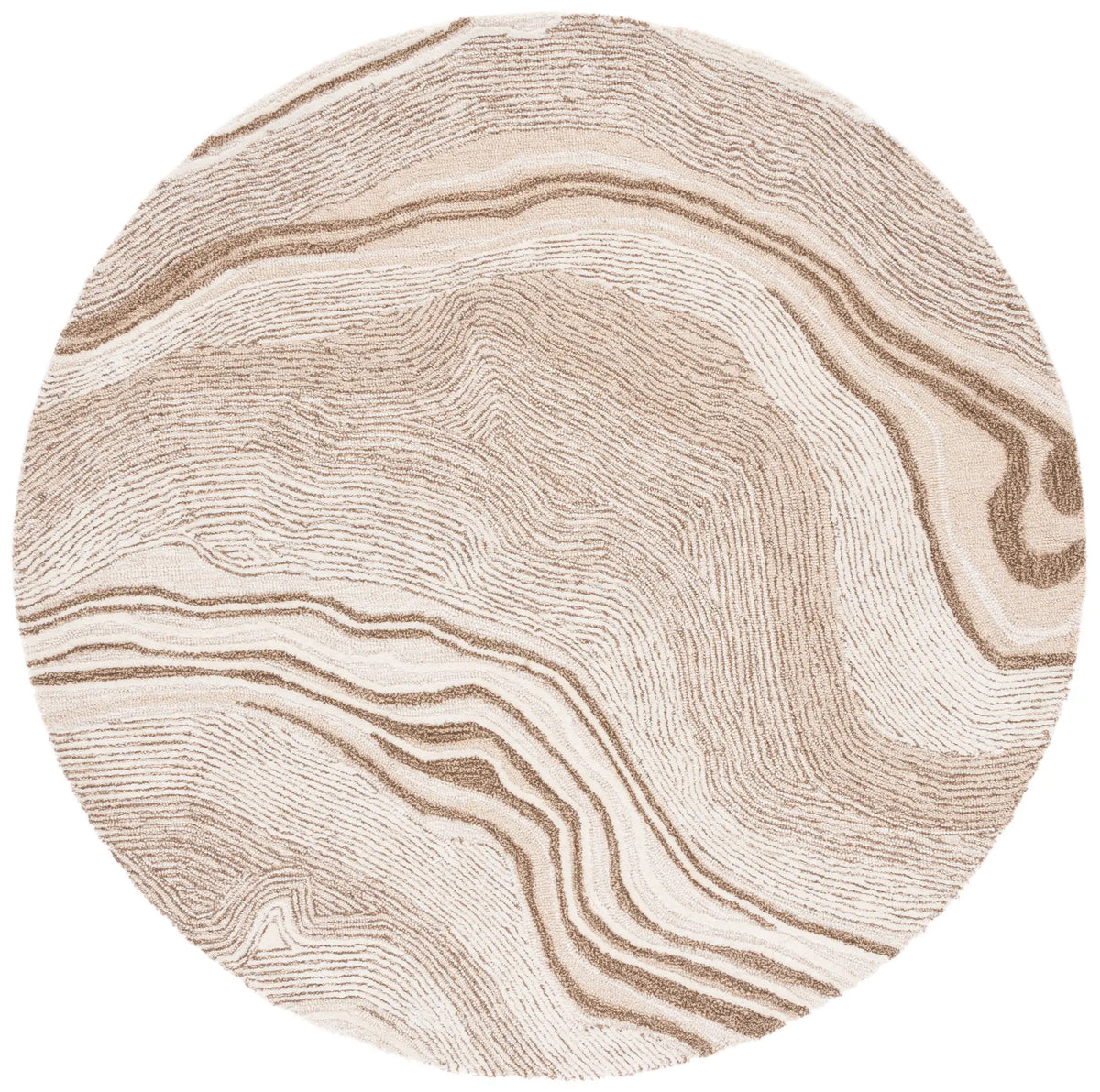 Safavieh Fifth Avenue 6'-0" x 6'-0" Rug in Beige / Ivory