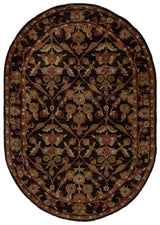 Safavieh Antiquity 4'-6" x 6'-6" Rug in Dark Plum / Gold