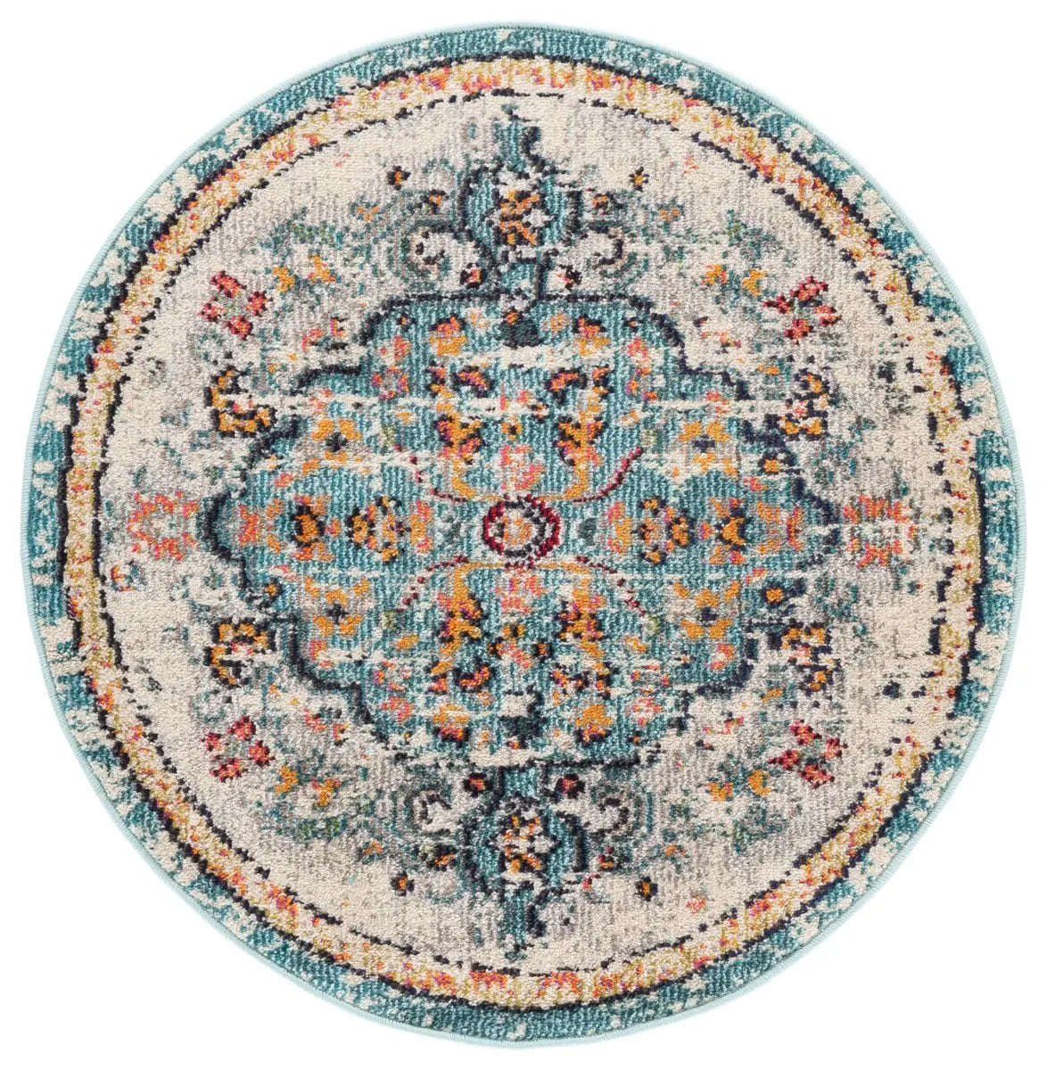 Safavieh Madison 3'-0" x 3'-0" Rug in Grey / Light Blue