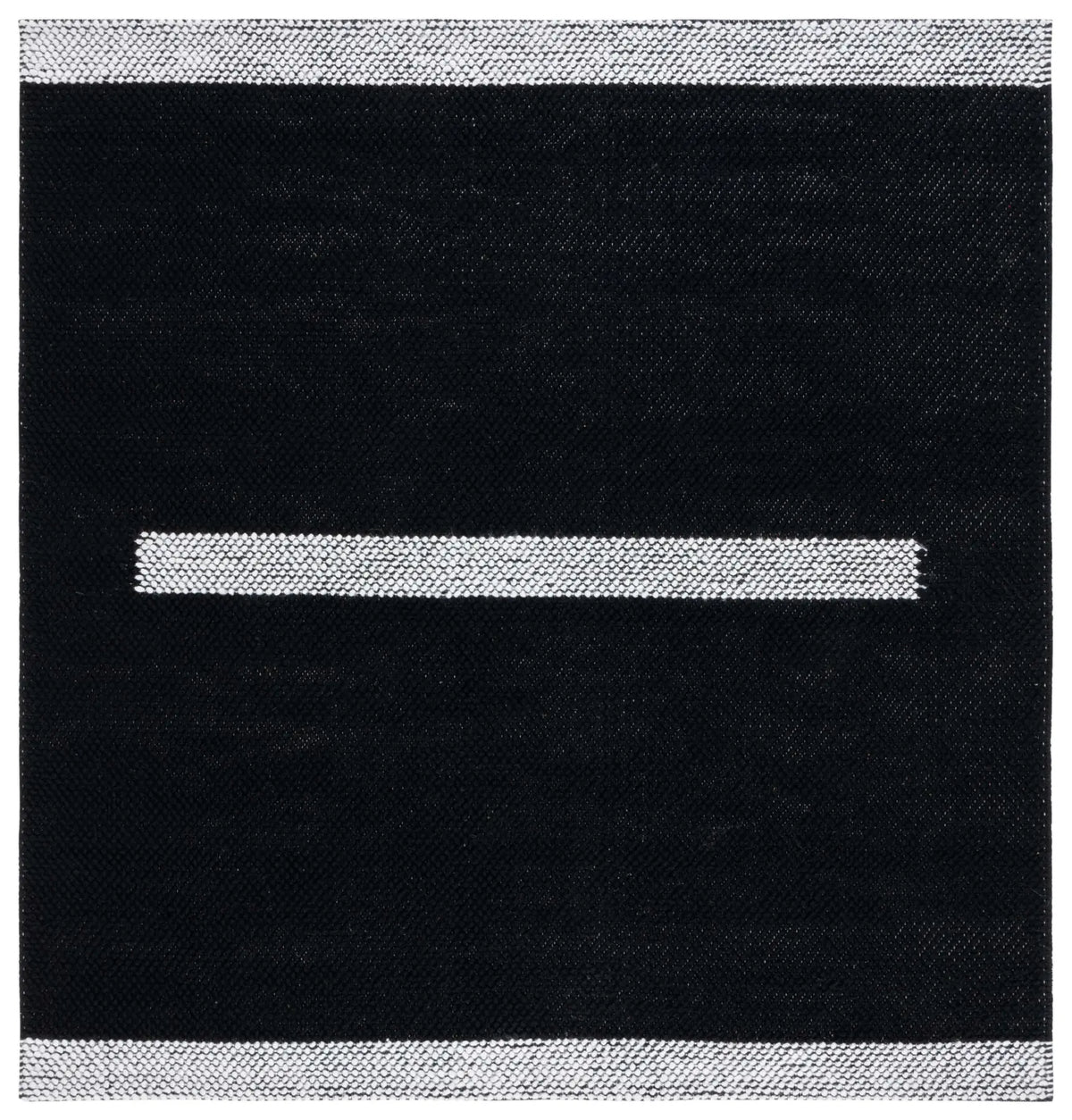 Safavieh Natura 6'-0" x 6'-0" Rug in Black / Ivory
