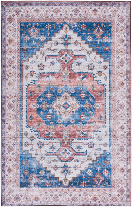 Safavieh Tucson 4'-0" x 6'-0" Rug in Beige / Blue