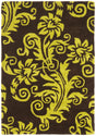 Safavieh Soho 2'-0" x 3'-0" Rug in Brown / Green