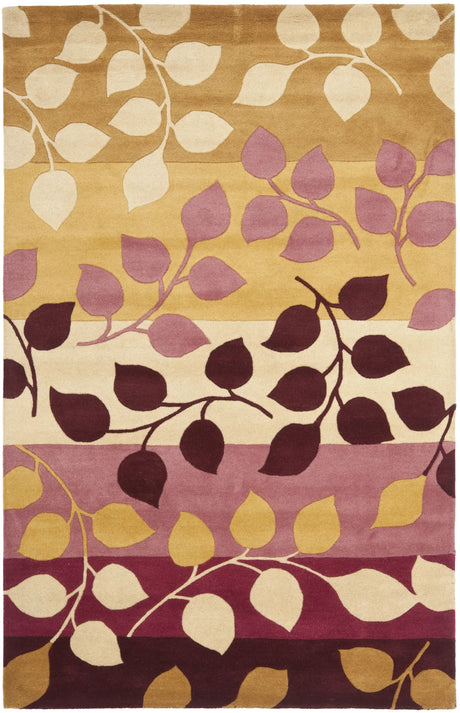 Safavieh Soho 3'-6" x 5'-6" Rug in Red / Gold