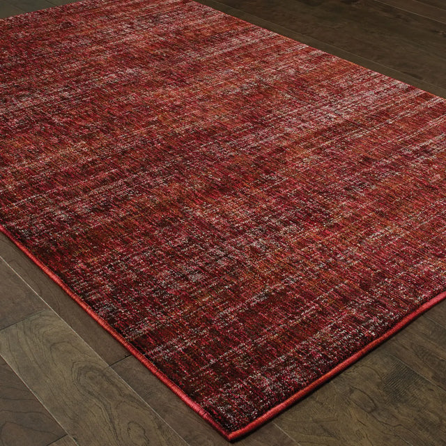 Oriental Weavers Sphinx Atlas 8033K Red/Rust Rugs - angle detail