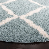 Safavieh Sgd-Dallas Shag 6'-0" x 6'-0" Rug in Seafoam / Ivory